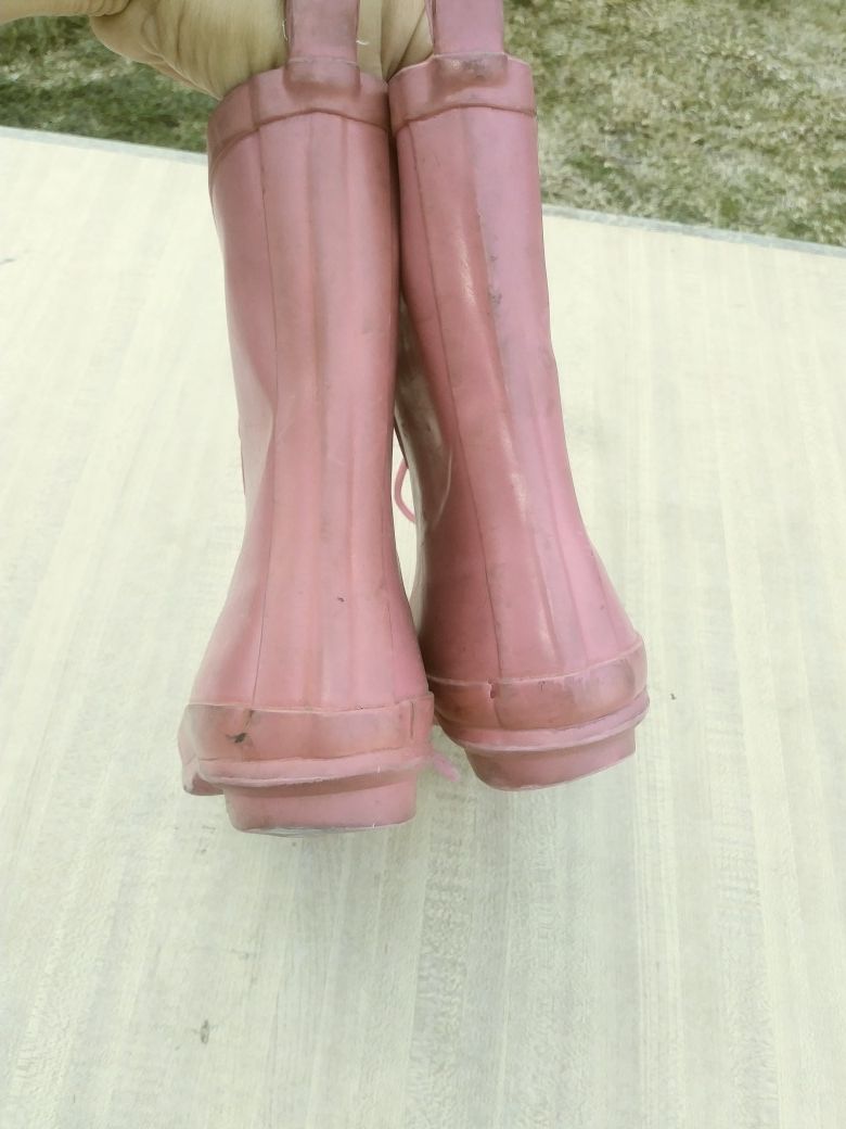 Girls Gap bubblegum pink rainboots