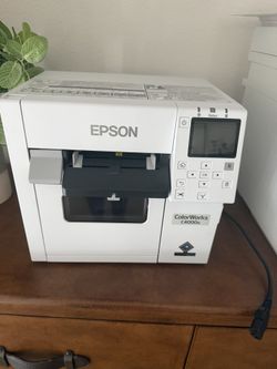 Epson ColorWorks C4000 Label Printer W/Epson ColorWorks C4000/C8000 WiFi Dongle