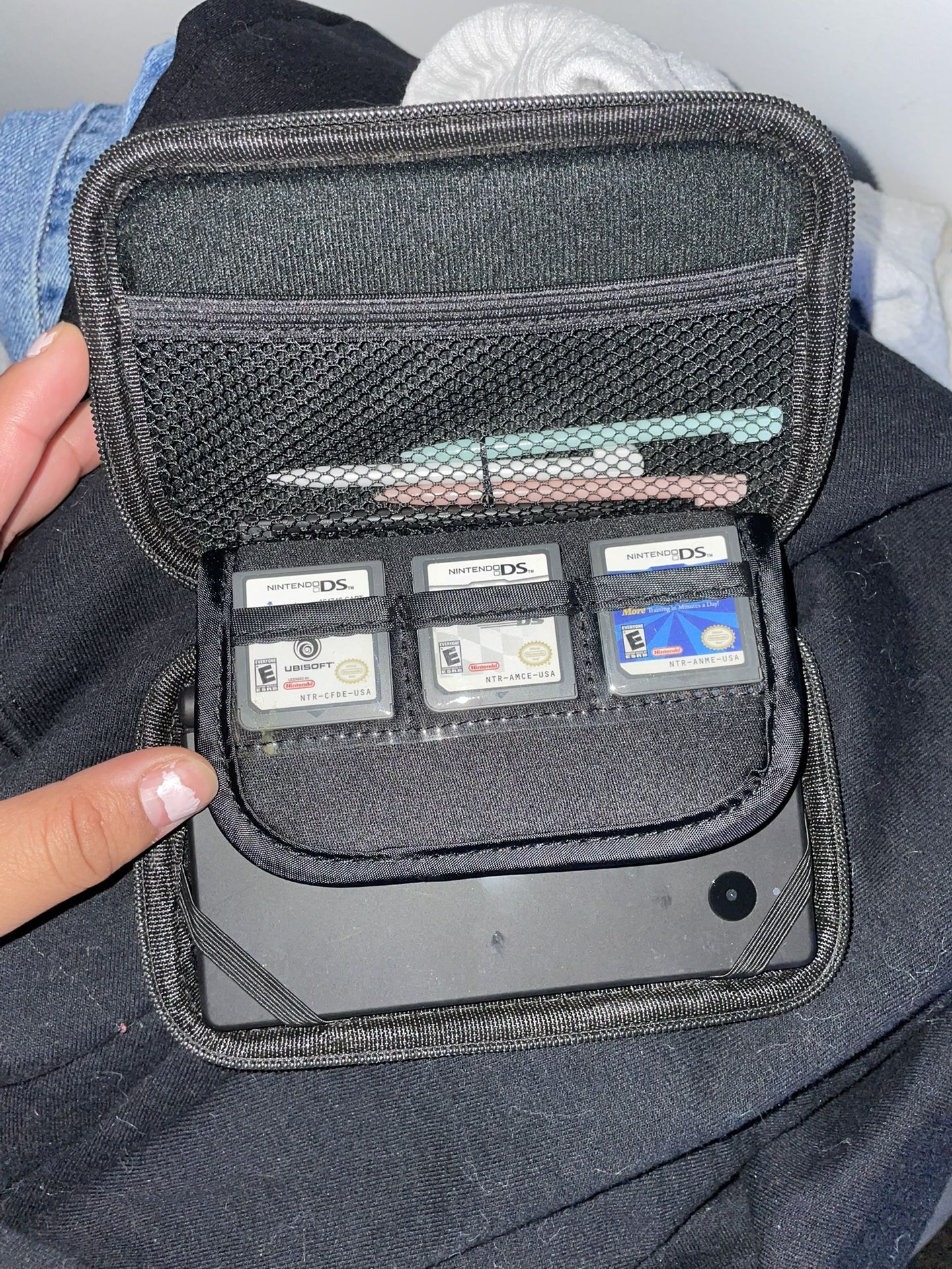 Nintendo DSi with Games and Case Etc.