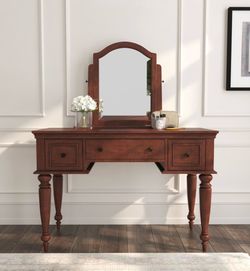 Homestyles Lafayette Cherry Vanity Table