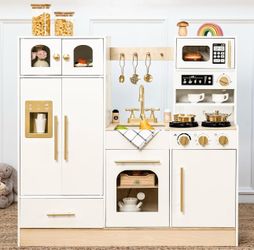 Wooden Kids Play Kitchen