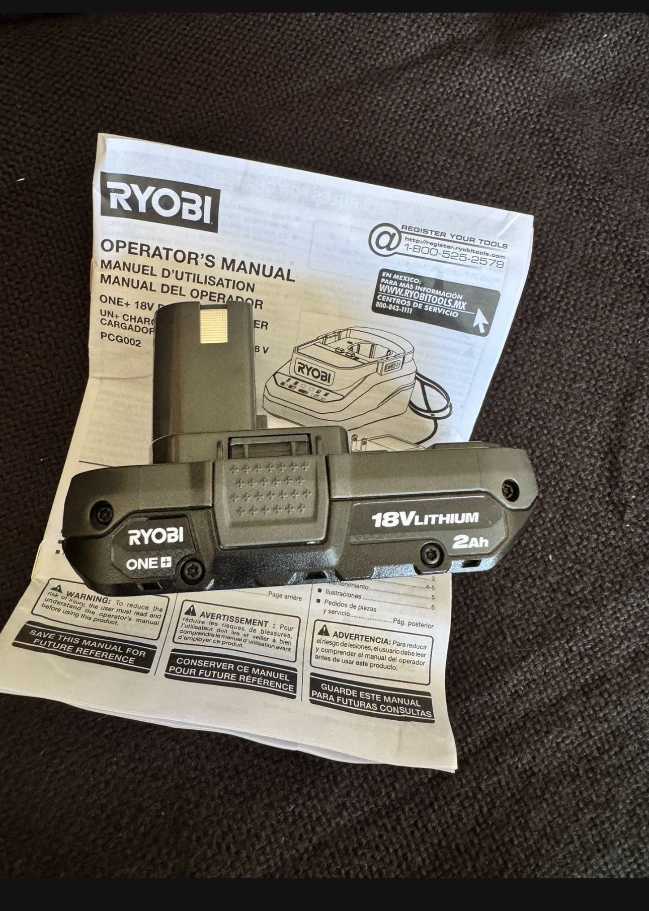 🔥 New Ryobi 18V 2ah Battery