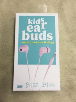 Gems Wired Kids Earbuds - Pink