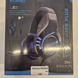 KOMC King Of Music Creative, M4 USB Headset New/Sealed $20