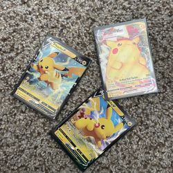 Pikachu VMAX and 2 Pikachu V