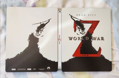 World War Z SteelBook Collector Edition Case Movie Blu-ray action Brad Pitt F1 Zombie
