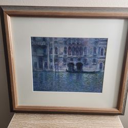 Used Monet Print 18 1/2" wide x 16" high