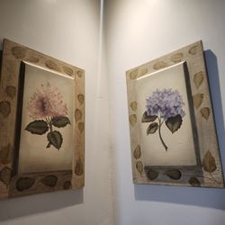 NEED GONE ASAP!!! 
Set of 4 Hydrangea Floral Wall Art – Vintage Botanical Decor