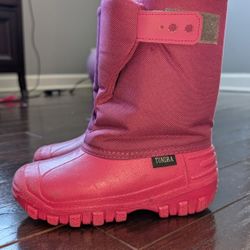 Kids Tundra Pink Winter Boots Size 13