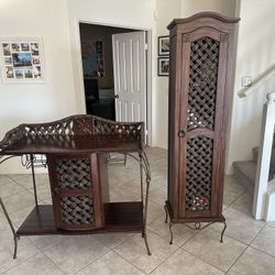 Matching Console/wine Rack and Accent Piece