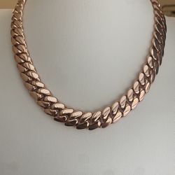 Rose Gold Cuban Link – Hand-Filed Gold Plated