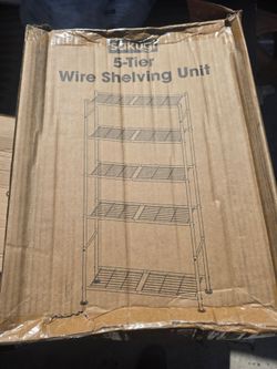 5 tier wire shelving unitt