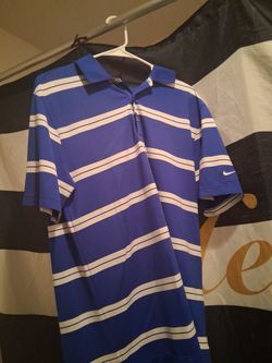 Blue and white T SHIRT