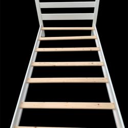 Bed frame – twin – white 42 W x 79 D x 36 ½ H  