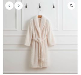 New White extra fluffy Robe set of two S/M and L/XL