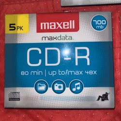 Maxell MaxData 80MIN 5PK CD-R 700MB