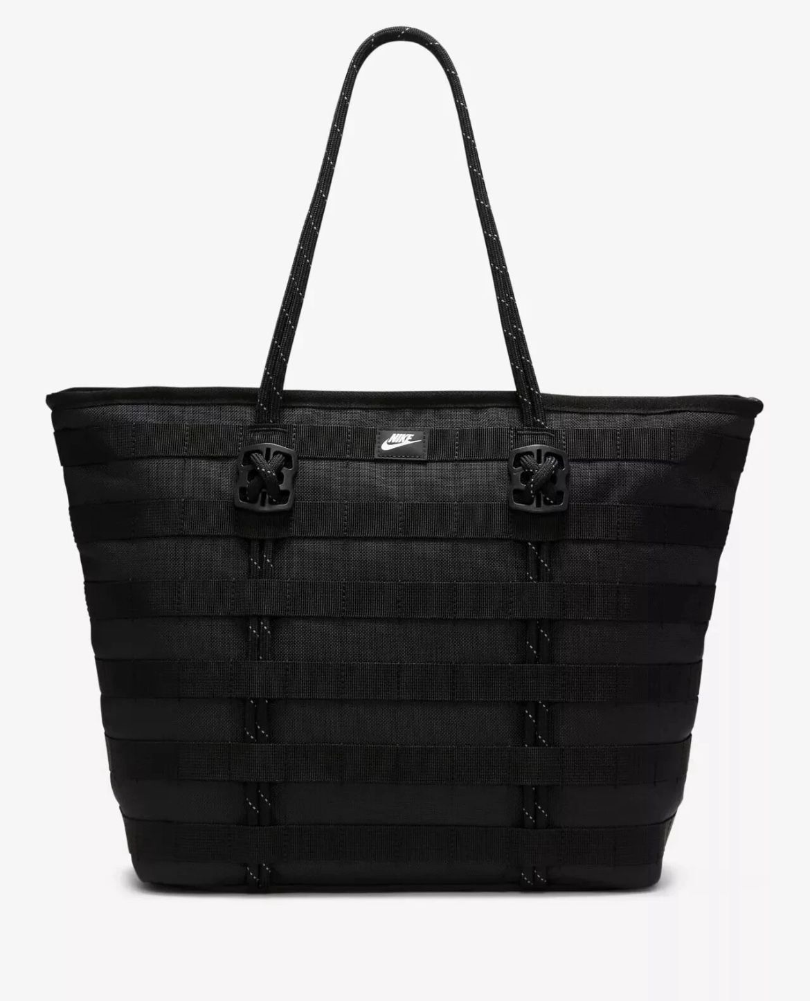 Nike Sportswear RPM Tote (26L) Black White Cord Zipper Bag Travel FJ0439 010