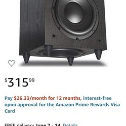 Prestige Powered 8 Inch Subwoofer 