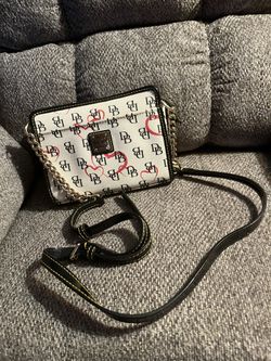 Small Dooney & Bourke Crossbody With Red Heart Design