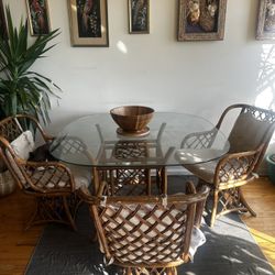 Rattan Dining Room Table