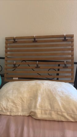 wooden slatted rack