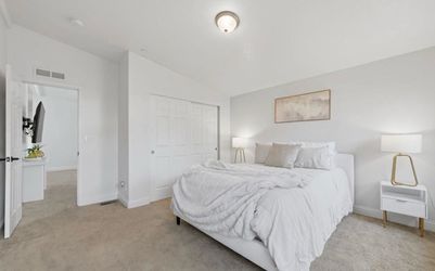 Queen bed frame and luxury mattress
