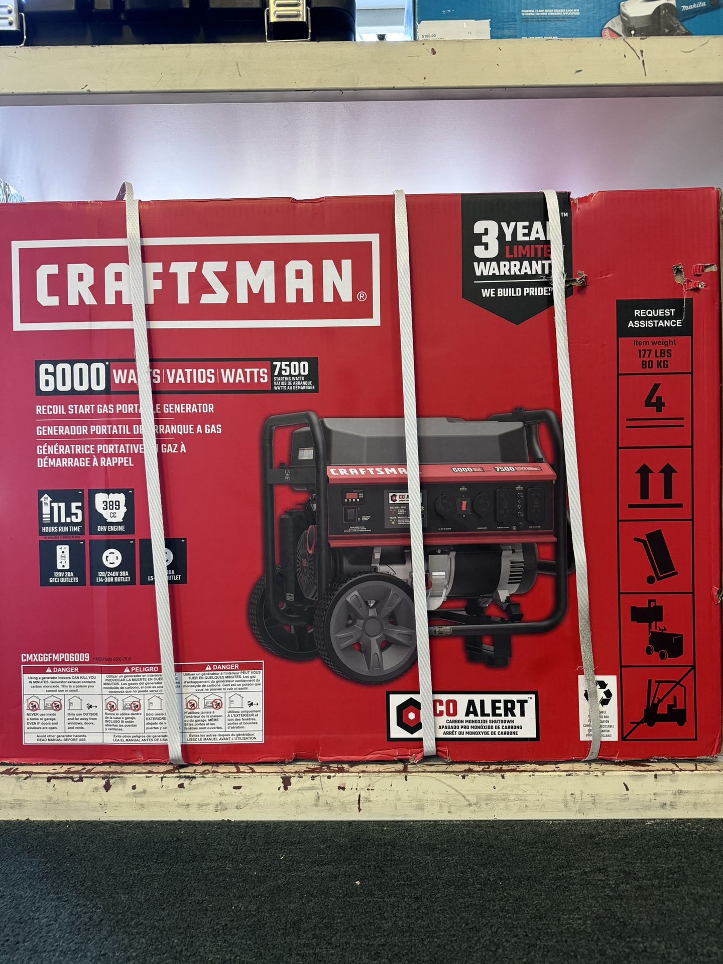 CRAFTSMAN 6000W PORTABLE GENERATOR