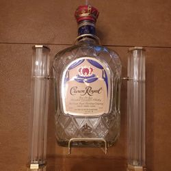 VINTAGE (?) CROWN ROYAL DISPLAY AND POUR UNIT.