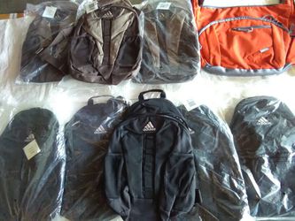 Adidas Backpacks black an.brown $15 each orange $20 ,pink $20 blue $15 all.new