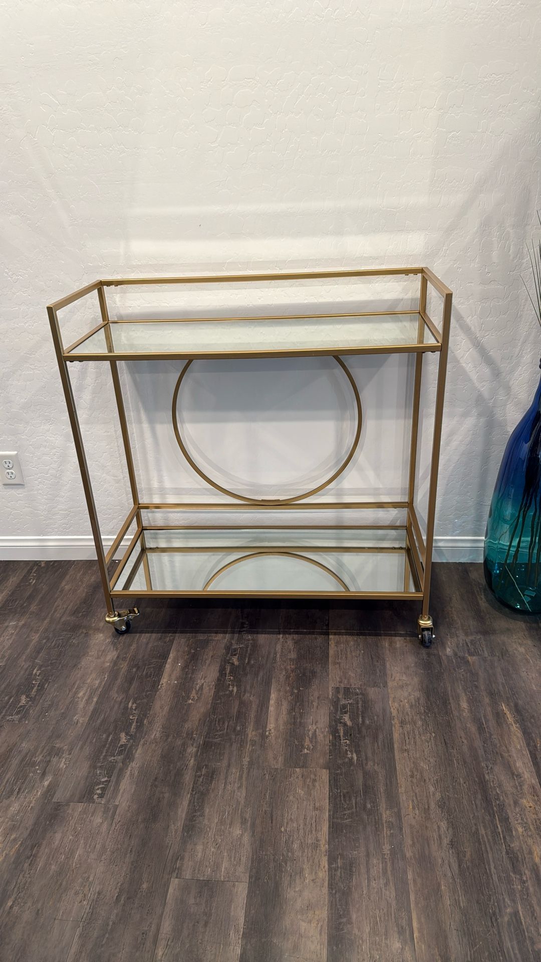 Gold Mirrored Beauty Cart