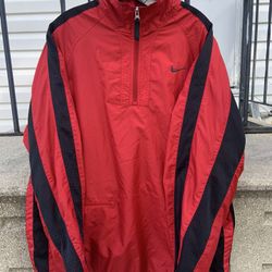 Retro Nike Vintage Red Windbreaker Size XL