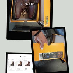 Cactus work boots steel toe