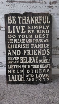 Wooden Sign