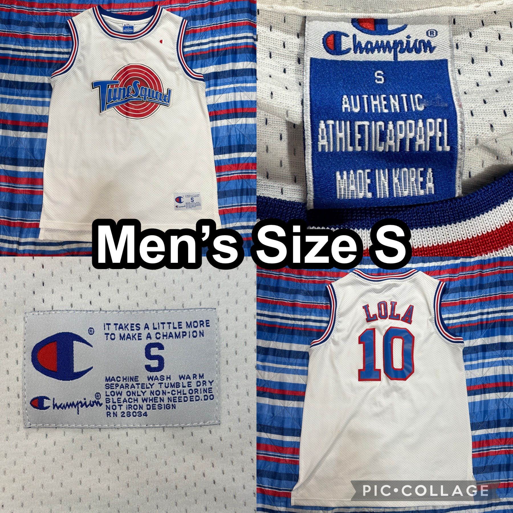 Vintage Space Jam Champion Toon Squad Jersey Men's Size Small 90s Lola  Bunny for Sale in Ontario, CA - OfferUp