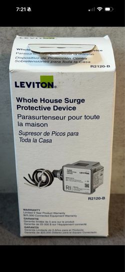 Leviton Type 1 Surge Protective Panel, 120/240 VAC, 200 Amp, Split Phase, 36kA