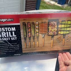 Snap On Tools BBQ Grill Basket Set ! New!!