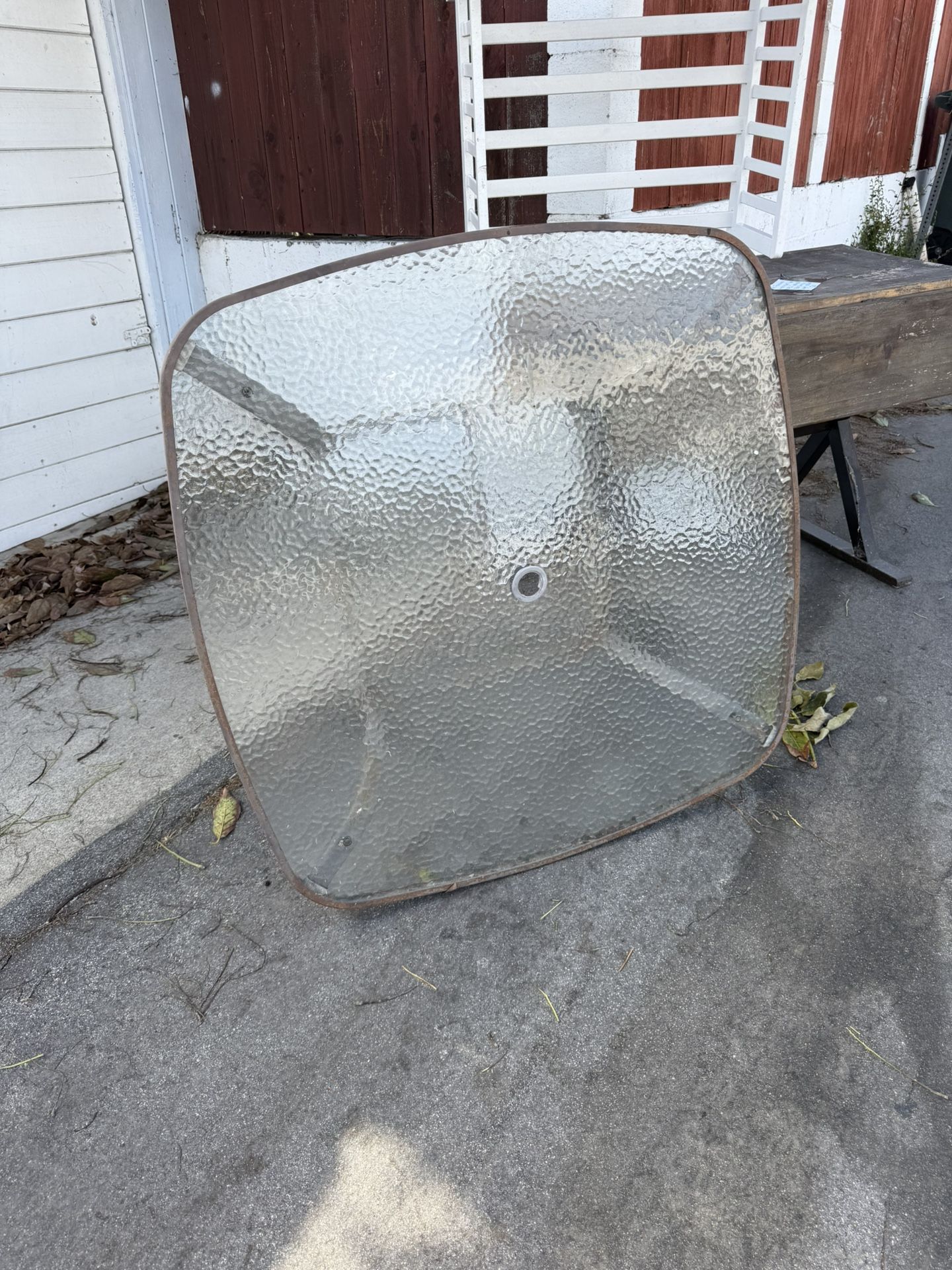 FREE ITEMS- Patio Table, Table and Toddler Bed Frame