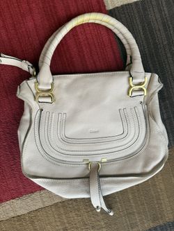 Authentic Chloe Marcie Medium Bag - Tan Grained Calfskin - EUC. Made In Italy