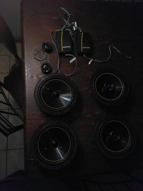 Kicker ds 65.2 and ds 65 6.5 inch component speakers and coaxial speakers