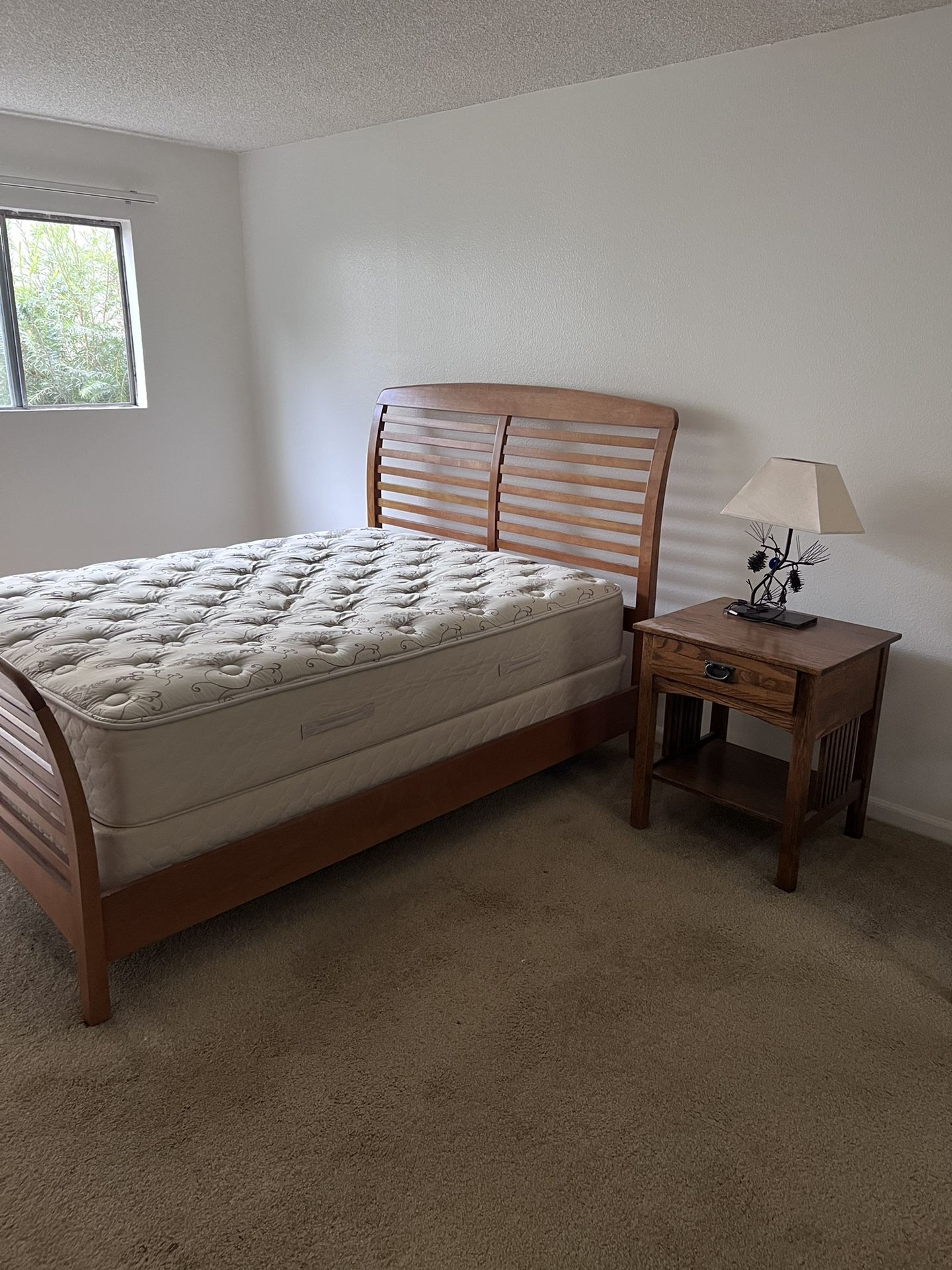 Bed Frame Only And Night Stand And Light For Sale