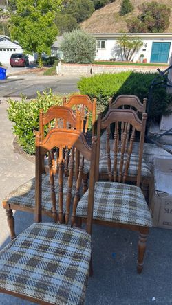 5 vintage chairs