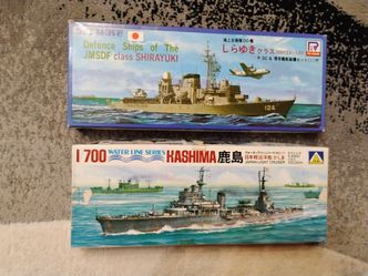 14 different military ships models 1:700 scale,, 12 -Japanese navy and 2- US