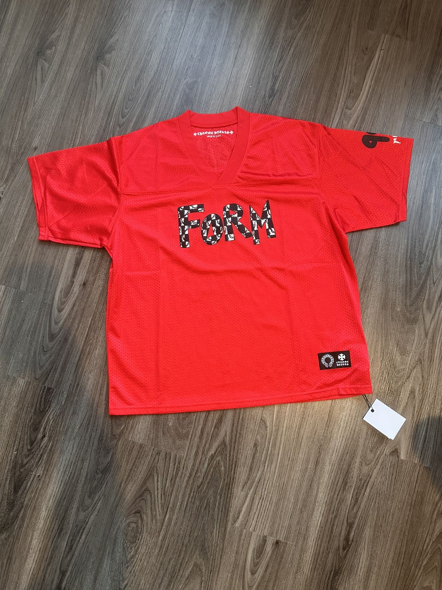 Chrome Heart Jersey Red And Black Colorway