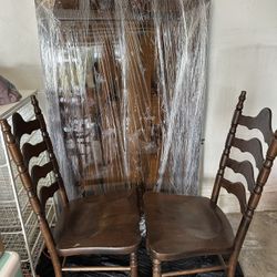 Wood Dining Table 5 Chairs