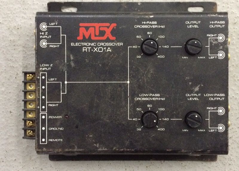 Mtx car audio crossover