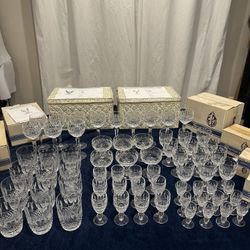 Waterford Crystal Estate Collection 74 Pieces Colleen Short Stem Cut