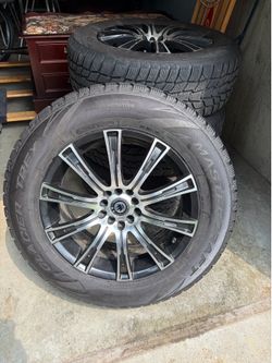 Set of 4 Mastercraft Glacier Trex M+S Tires Mounted on Crown Wheels