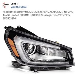 $100  Brand New LBRST Headlight Assembly Fit with 2013-2016 for GMC ACADIA Passenger Side