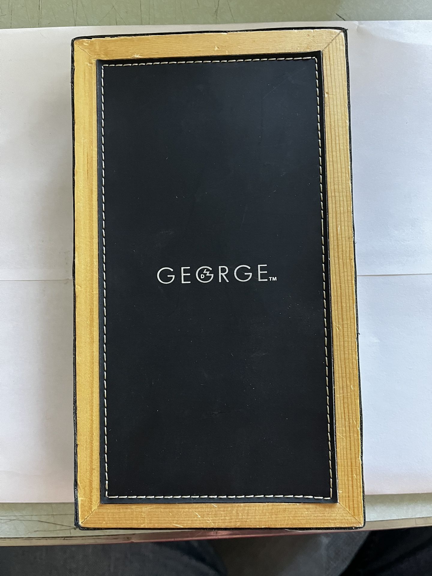 George Ginuwine, Leather Pocket Secretary, Wallet With Tray