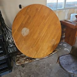 Oak table and chairs